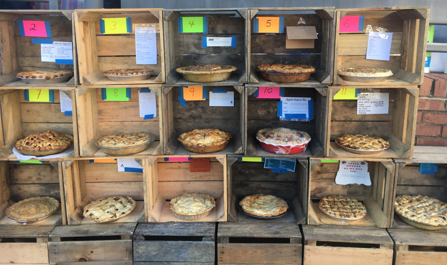 An assortment of apple pies as part of Adams Morgan Apple Festival