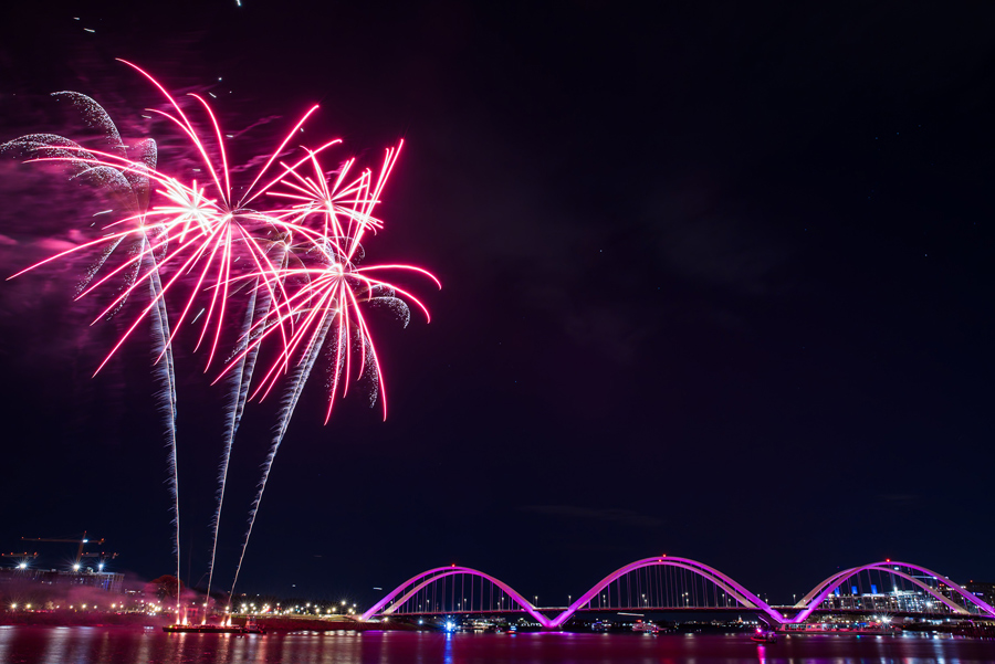 Petalpalooza fireworks during National Cherry Blossom Festival