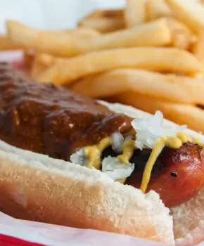 Half-smoke from Ben's Chili Bowl on U Street - Where to get the half-smoke in Washington, DC