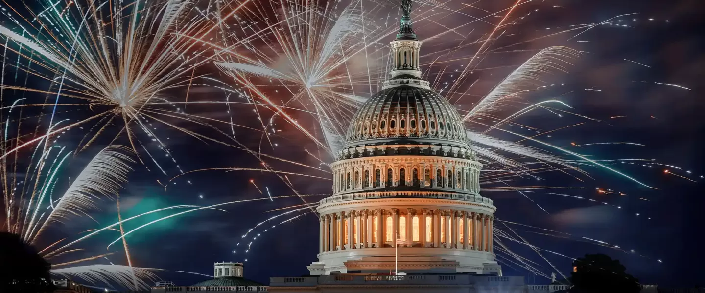 Fireworks over the U.S. Capitol 